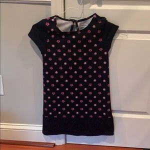 Black Abercrombie kids floral dress